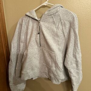Gray Women's Half-Zip Sweater